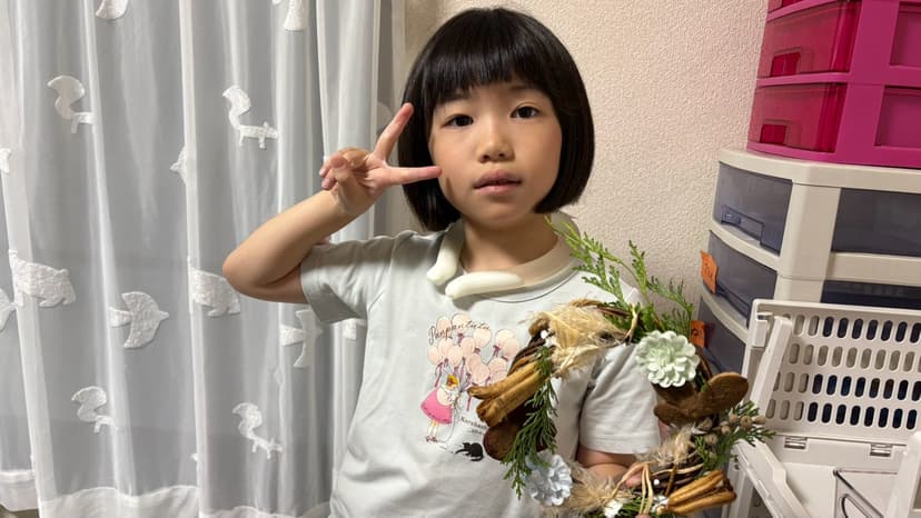 同じ材料でも全部ちがう!世界に一つのリース作り🍃